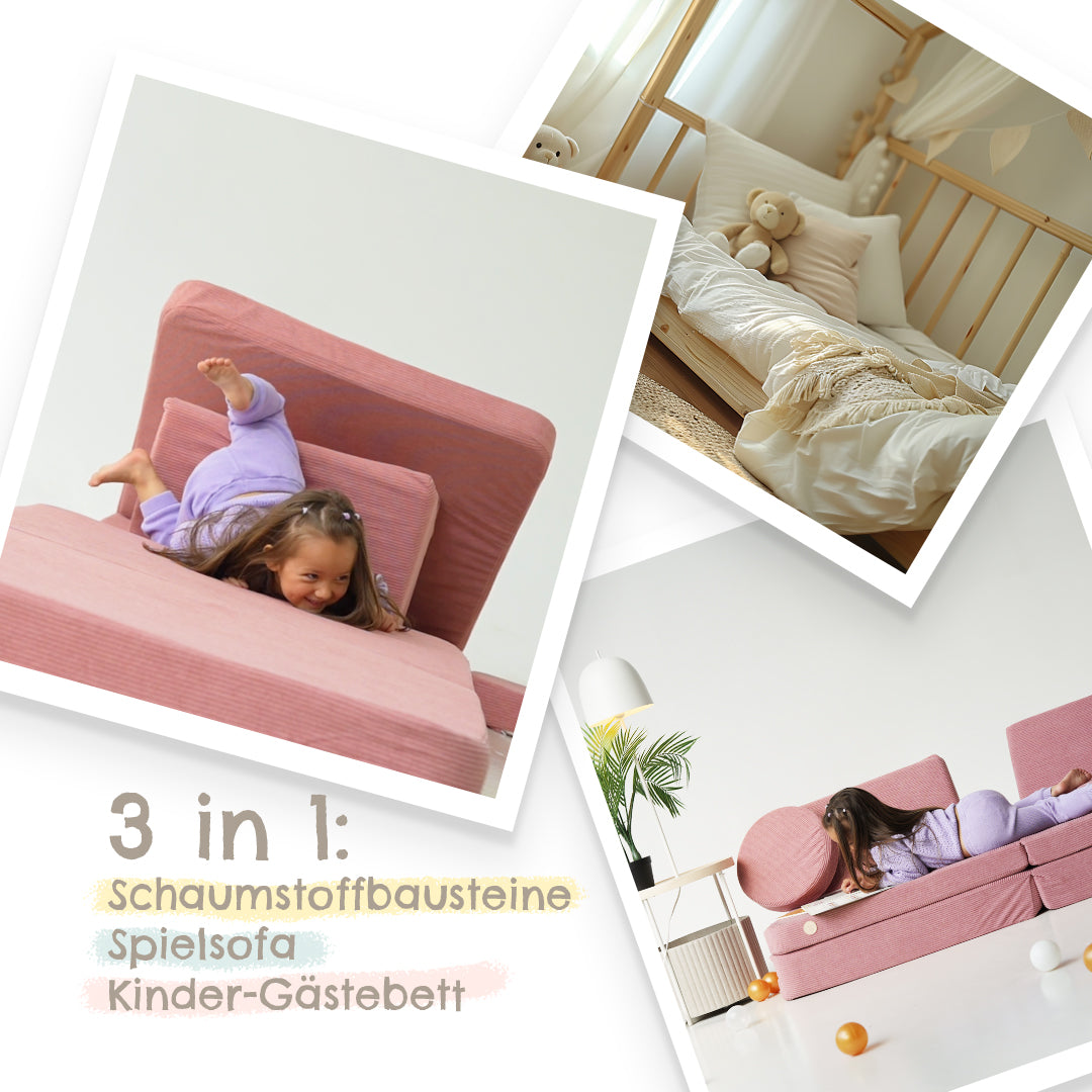 Modulares Spielsofa Rosa