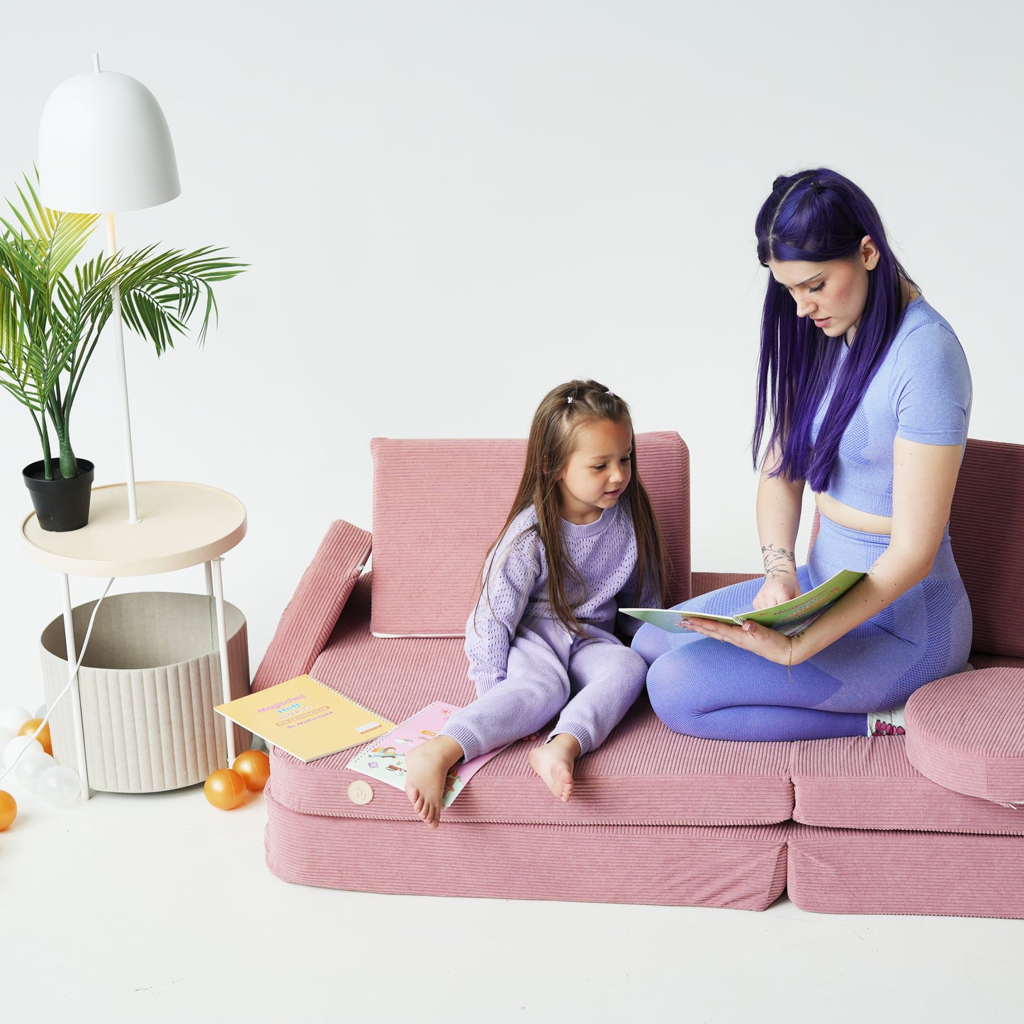 Modulares Spielsofa Rosa